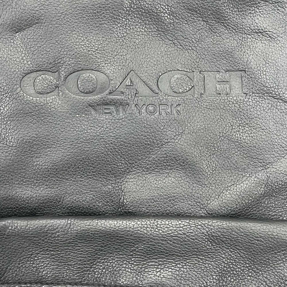 Coach BLACK Charles Leather Backpack Bag F54786 - Picture 8 of 15